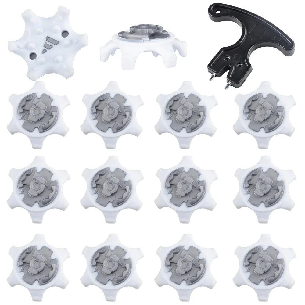 14Pcs Durable Replacement Golf Shoe Spikes - Ultra Thin Cleats for Ping System - Fast Twist Design