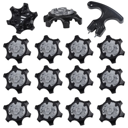 14Pcs Durable Replacement Golf Shoe Spikes - Ultra Thin Cleats for Ping System - Fast Twist Design