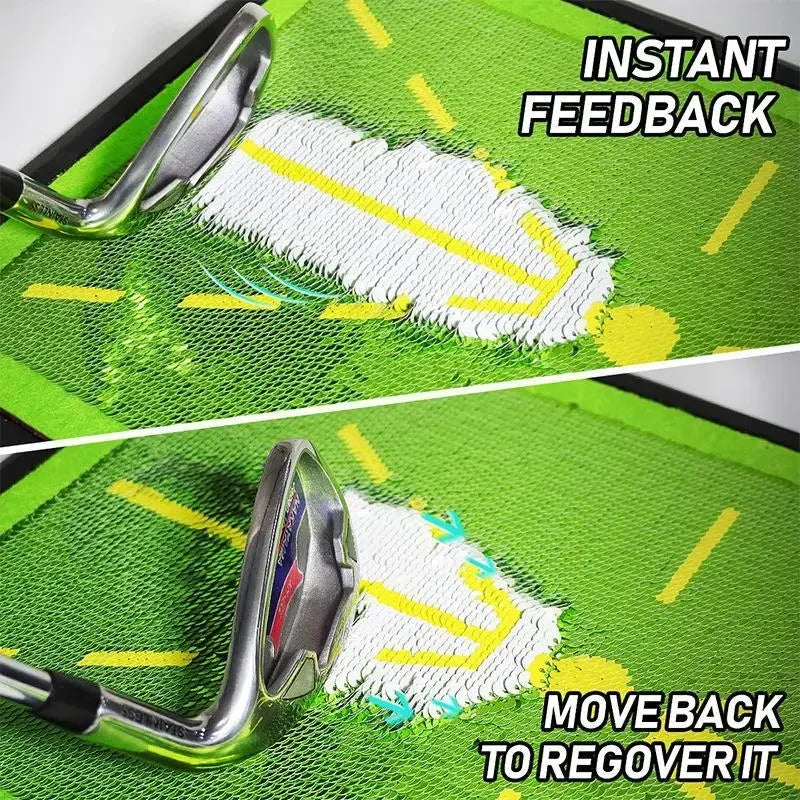 Golf Strike Mat - Ultimate Training Tool for Beginners | Swing Detection & Improvement Pad PM130-B