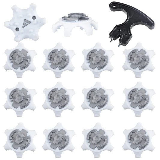 14Pcs Durable Replacement Golf Shoe Spikes - Ultra Thin Cleats for Ping System - Fast Twist Design