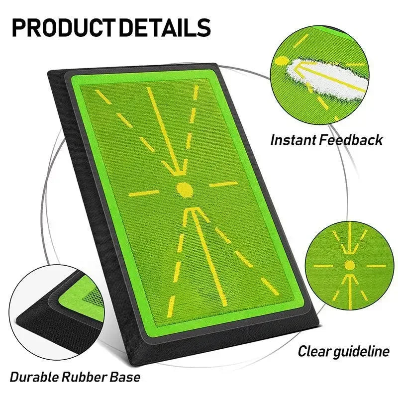 Golf Strike Mat - Ultimate Training Tool for Beginners | Swing Detection & Improvement Pad PM130-B